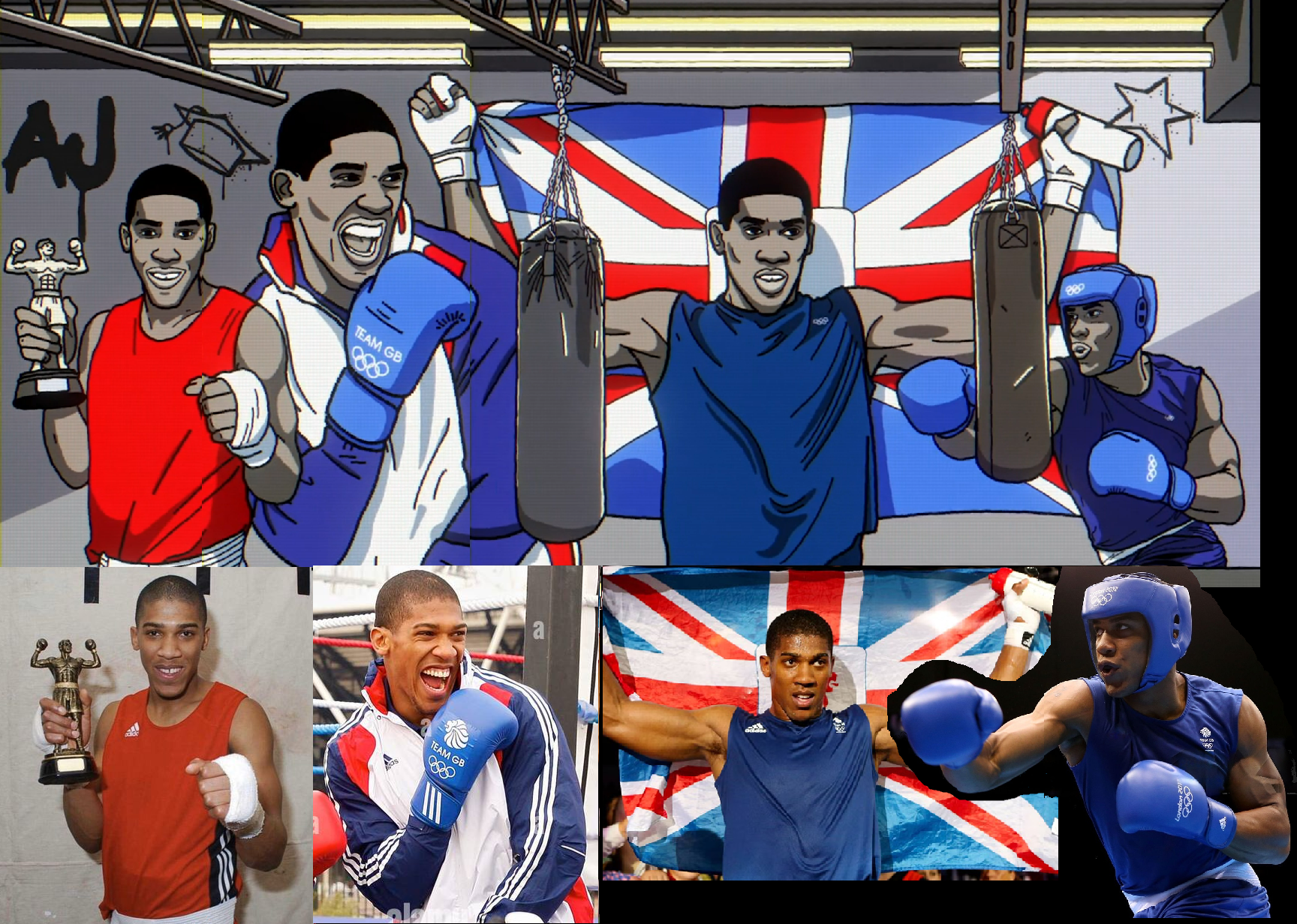 art of anthony joshua compared to the original photographs