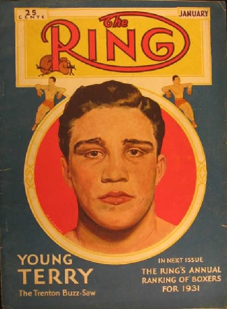 The Ring Magazine January 1930 cover with Young Terry