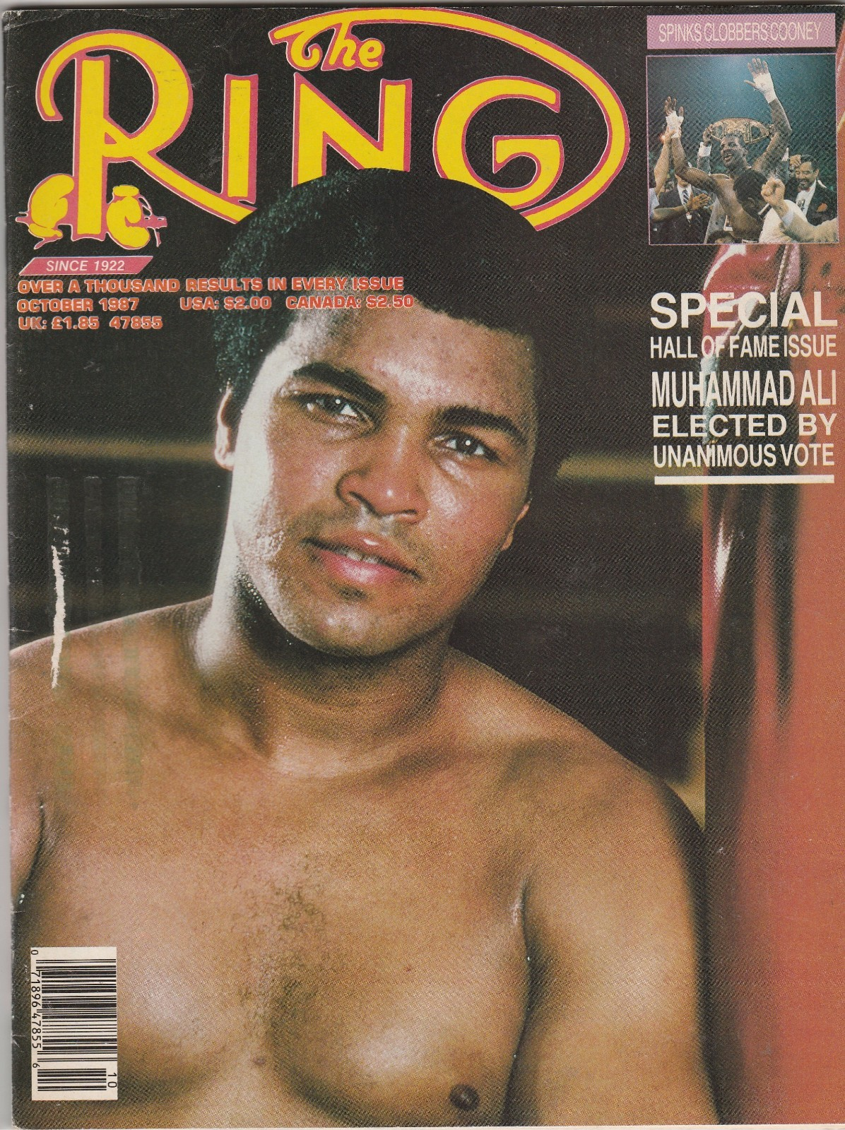 The Ring Special Issue Vol. 1 #2 Muhammad Ali Hall of Fame (1987) cover