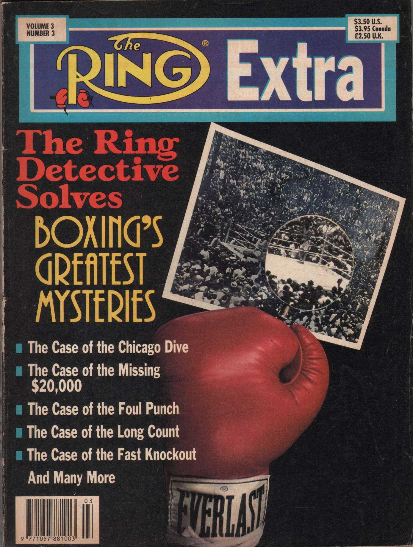 The Ring Extra Vol. 3 #3 Boxing's Greatest Mysteries cover