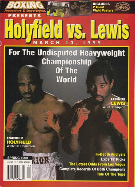 The Ring Presents Holyfield vs. Lewis (Spring 1999) cover