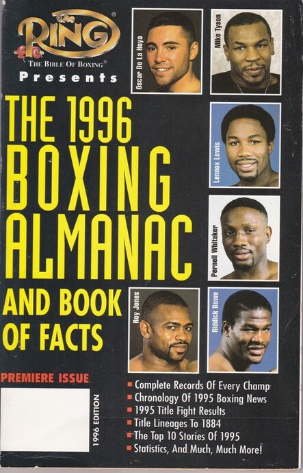 The Ring Presents: The 1996 Boxing Almanac and Book of Facts cover